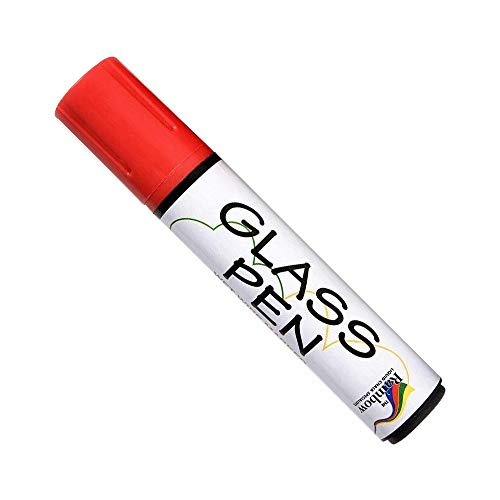 Product Cover Glass Pen Markers Large Red - Write on Windows, Mirrors, Signs, Storefronts. Non-Toxic, Remove with Damp Cloth