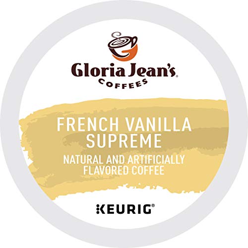 Product Cover Gloria Jean's Coffees, French Vanilla Supreme K-Cup Portion Pack for Keurig Brewers 24-Count