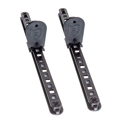 Product Cover Attwood 11940-2 Universal Adjustable Kayak Foot Pegs/Foot Brace with Trigger Lock, Black Finish, Set of 2, 15 Inches