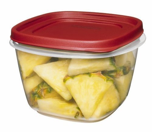 Product Cover Rubbermaid Easy Find Lids Square 7-Cup Food Storage Container (Pack of 3)