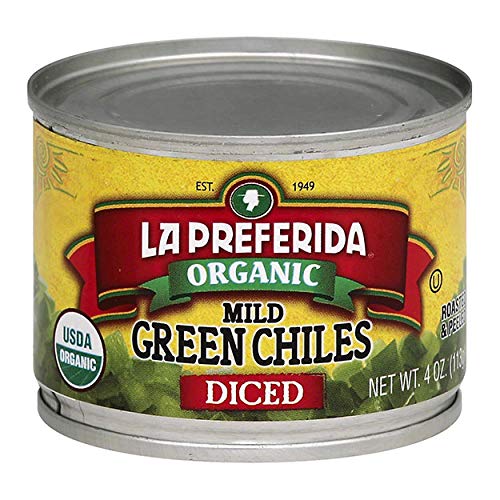 Product Cover La Preferida Organic Green Chiles, Mild-Diced, 4 oz (Pack - 12)