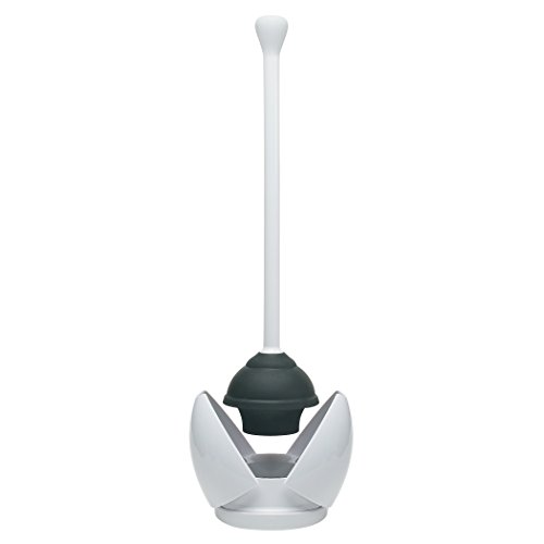 Product Cover OXO Good Grips Hideaway Toilet Plunger and Canister, White