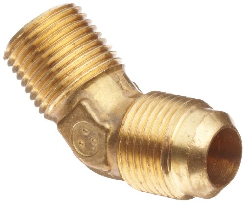 Product Cover Anderson Metals Brass Tube Fitting, 45 Degree Elbow, 3/8