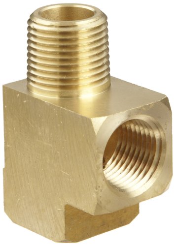 Product Cover Anderson Metals Brass Pipe Fitting, Barstock Street Tee, 1/4