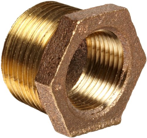 Product Cover Anderson Metals Brass Threaded Pipe Fitting, Hex Bushing, 1-1/4