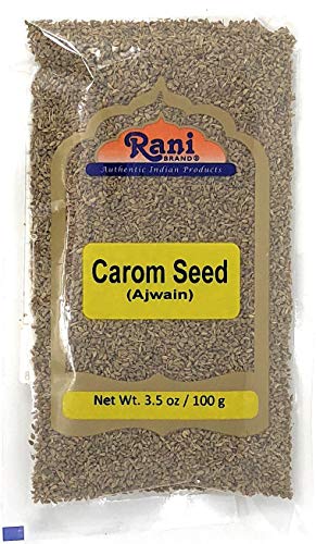 Product Cover Rani Ajwain Seeds (Carom Bishops Weed) Spice Whole 3.5oz (100g) ~ Natural | Vegan | Gluten Free Ingredients | NON-GMO | Indian Origin