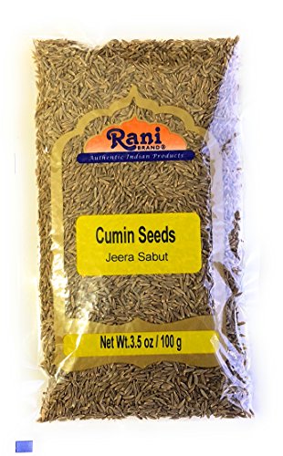 Product Cover Rani Cumin Seeds Whole (Jeera) Spice 3.5oz (100g) ~ All Natural | Gluten Friendly Ingredients | NON-GMO | Vegan | Indian Origin