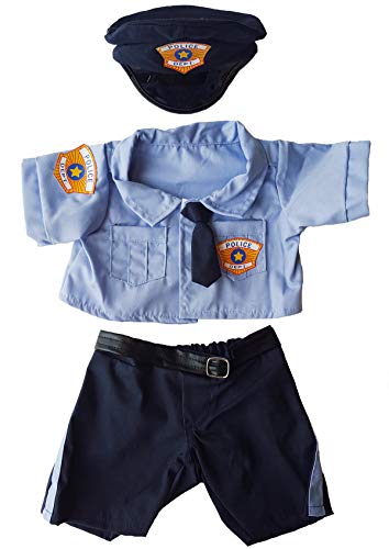 Product Cover Police Uniform Outfit Teddy Bear Clothes Fits Most 14