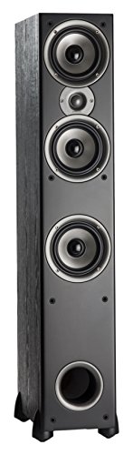 Product Cover Polk Audio Monitor 60 Series II Floorstanding Speaker - Bestseller for Home Audio | Big Sound, | Affordable Price | 1 (1-inch) Tweeter and 3 (5.25-inch) Woofers | Black, Single