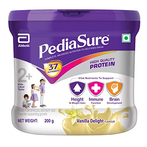 Product Cover Pediasure Vanilla Delight 200g/7.05oz - Plastic Jar - For Kids 2 Years to 10 Years