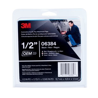 Product Cover 3M 06384 Acrylic Plus Double Sided Attachment Tape 1/2