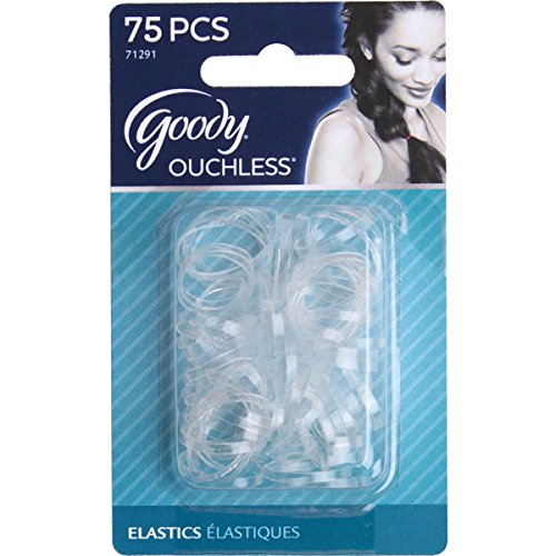 Product Cover Goody Classics Elastic, Mini Polybands Crystal Clear, 75 Count