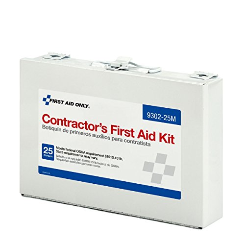 Product Cover First Aid Only Contractor's First Aid Kit, Metal Case, 3.61 Pound