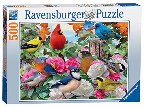 Product Cover Ravensburger Garden Birds 500 Piece Jigsaw Puzzle for Adults - Every Piece is Unique, Softclick Technology Means Pieces Fit Together Perfectly