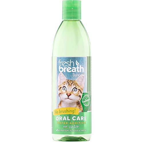 Product Cover Tropiclean Fresh Breath Plaque Remover Cat Water Additive 16oz