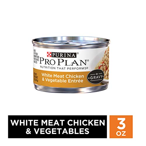 Product Cover Purina Pro Plan Gravy Wet Cat Food, White Meat Chicken & Vegetable Entree - (24) 3 oz. Pull-Top Cans