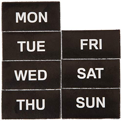 Product Cover MasterVision 2 x 1 Inches Days of The Week Calendar Magnetic Tape, Black/White (BVCFM1007)