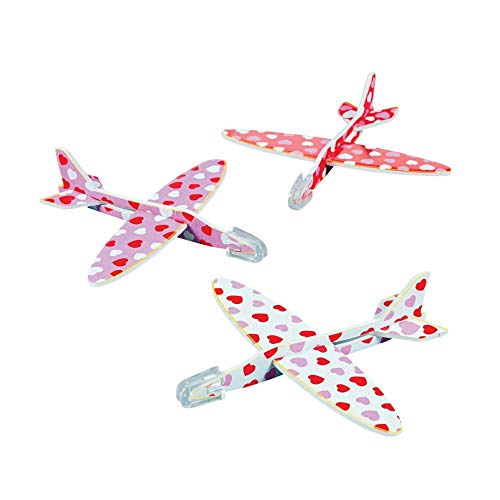 Product Cover Fun Express Mini Heart Print Gliders - Valentine's Day Favors - 48 PC