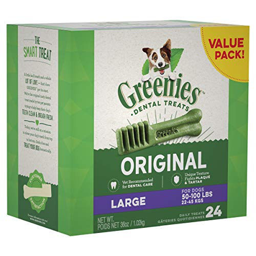 Product Cover GREENIES Original Large Dog Natural Dental Treats, 36 oz.