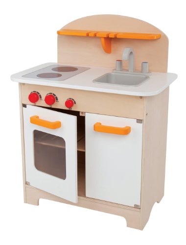 Product Cover Hape Gourmet Kitchen Kid's Wooden Play Kitchen in White