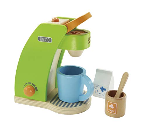 Product Cover Hape Kid's Coffee Maker Wooden Play Kitchen Set with Accessories