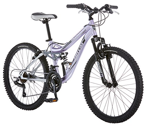 Product Cover Mongoose R3577 Girl's Maxim Full Suspension Bicycle (24-Inch)