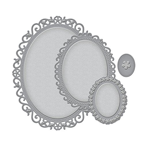 Product Cover Spellbinders S4-356 Nestabilities Decorative Elements Floral Ovals Die Templates