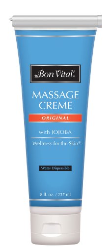 Product Cover Bon Vital' Original Massage Crème for a Versatile Massage Foundation to Relax Sore Muscles & Repair Dry Skin, Revitalize Skin and Lock in Moisture, Allows for Muscle Manipulation, 8 Ounce Tube - BVORIGC8ZT