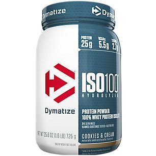 Product Cover Dymatize ISO 100 Hydrolyzed Whey Protein Isolate - Cookies and Cream 1.6 Pound