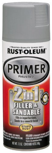 Product Cover Rust-Oleum 260510 Automotive 2 In 1 Filler and Sandable Primer Spray Paint, 12 oz, Gray