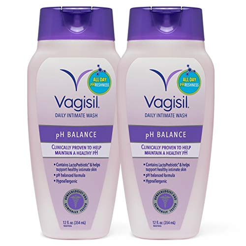 Product Cover Vagisil Feminine Wash pH Balanced, Daily Intimate Vaginal Wash, 12 ounce (Pack of 2)