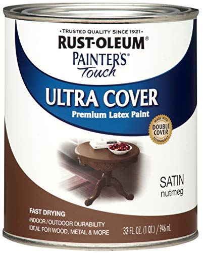 Product Cover Rust-Oleum, Satin Nutmeg 240284 Painters Touch Quart Latex, 32-Ounce