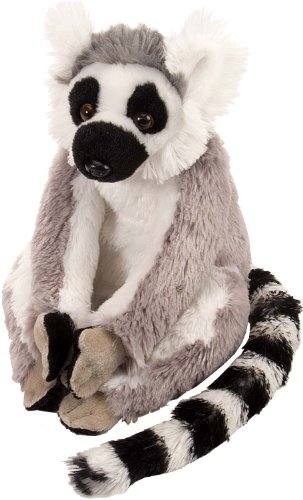 Product Cover Wild Republic Ring Tailed Lemur Plush, Stuffed Animal, Plush Toy, Kids Gifts, Cuddlekins, 8 Inches
