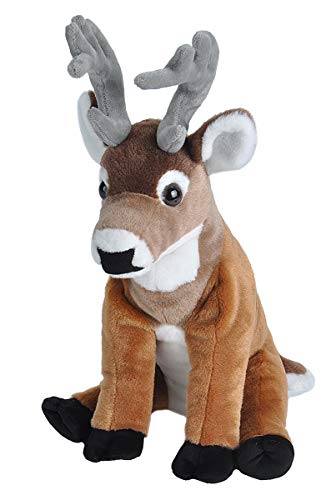 Product Cover Wild Republic White-Tailed Buck Plush, Stuffed Animal, Plush Toy, Gifts for Kids, Cuddlekins 12 Inches