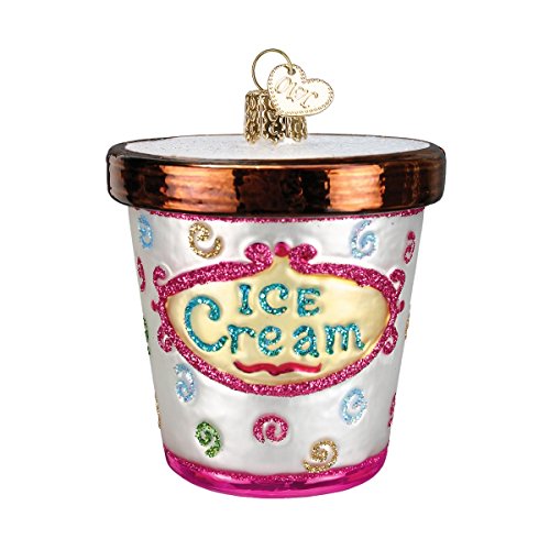 Product Cover Old World Christmas Ice Cream Lover Gifts Glass Blown Ornaments for Christmas Tree Carton