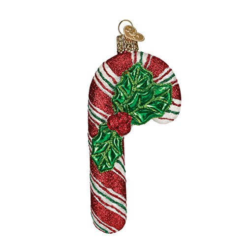 Product Cover Old World Christmas Peppermint Glass Blown Ornaments for Christmas Tree, Glistening Candy Cane