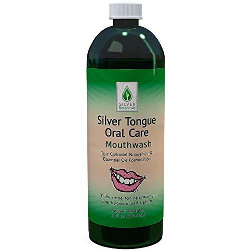 Product Cover Silver Tongue Oral Care - All Natural Colloidal Silver Mouthwash, 16 oz.