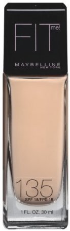 Product Cover Maybelline New York Fit Me! Foundation, 135 Creamy Natural, SPF 18, 1 Fluid Ounce, Pack of 2
