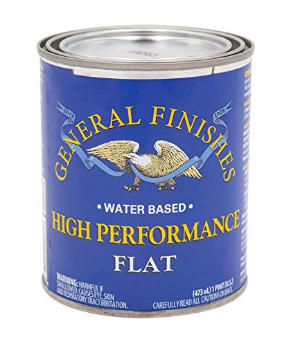 Product Cover General Finishes PTHF High Performance Water Based Topcoat, 1 Pint, Flat