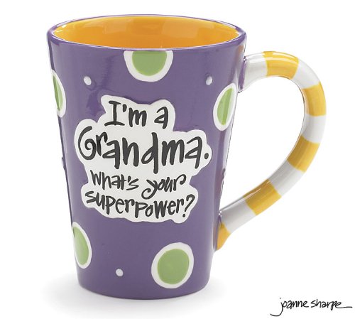Product Cover Burton 9716068 I'm A Grandma, What's Your Super Power, Coffee Mug, 12 oz. Purple