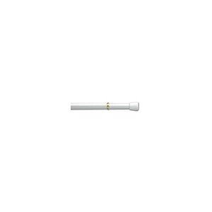 Product Cover Spring Window Fashions 7/16-Inch Round Spring Tension Rod 28 to 48-Inch Adjustable Width - White
