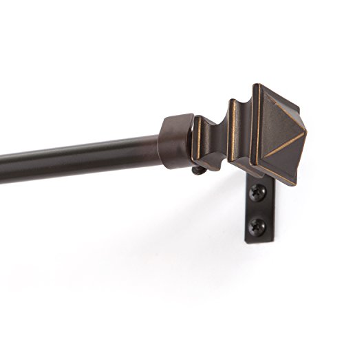 Product Cover Kenney Arts and Craft Window Curtain Rod, 48 to 86-Inch, Oil Rubbed Bronze