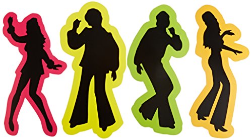 Product Cover Retro 70's Silhouettes Party Accessory (1 count) (4/Pkg)
