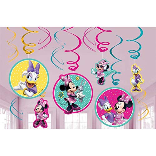 Product Cover Amscan Swirl Decorations, Disney Minnie Mouse Collection , Party Accessory