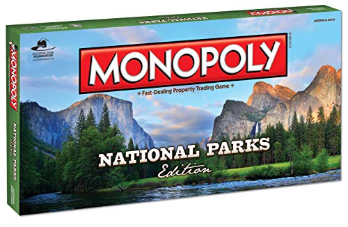 Product Cover Monopoly National Parks Edition Board Game | Themed National Park Game | Buy, Sell & Trade Iconic Parks Like Yellowstone & The Grand Canyon |Themed Game