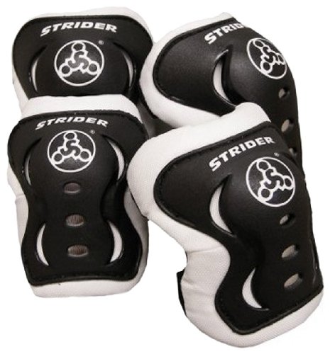 Product Cover Strider - Knee and Elbow Pad Set for Safe Riding, Black