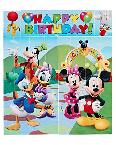 Product Cover American Greetings Mickey Mouse Party Supplies Scene Setter Wall Decorations, 5-Count