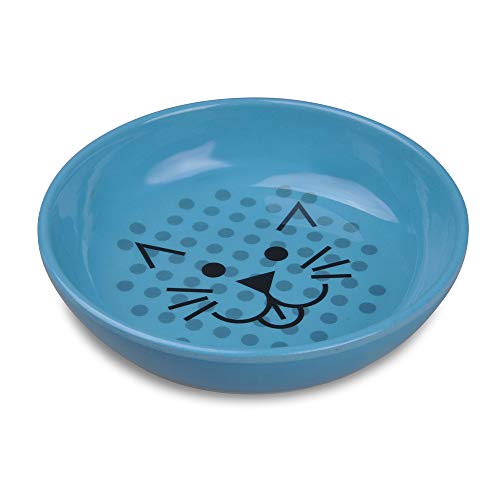 Product Cover Van Ness - Ecoware Cat Dish, Renewable and Sustainable Bamboo Plant Material, Shallow and Wide Bowl, Whisker Friendly, Non-Skid Silicone Bottom, Unbreakable, Chemical-Free, BPA-Free (8 Ounce Capacity)