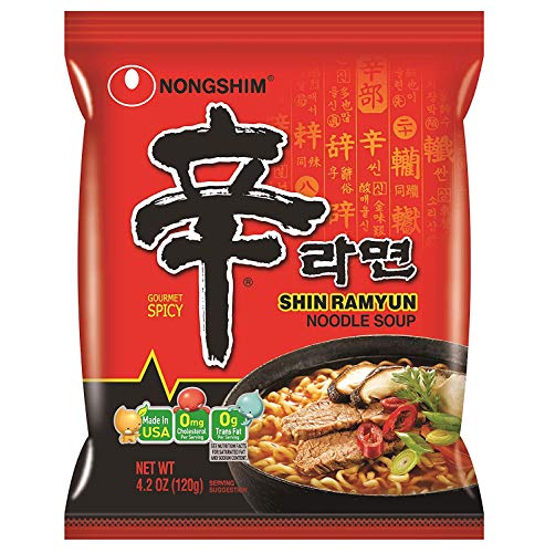 Product Cover NongShim Shin Ramyun Noodle Soup, Gourmet Spicy, 4.2 Ounce (Pack of 20)