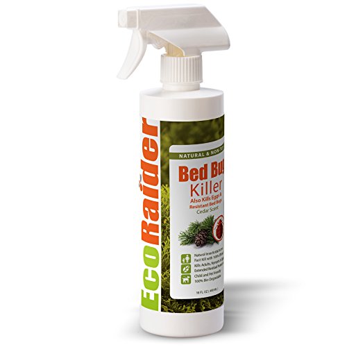 Product Cover Bed Bug Killer by EcoRaider 16 oz, Fast and Sure Kill with Extended Residual Protection, Natural & Non-Toxic, Child & Pet Friendly